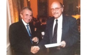 With Lou Boccardi, then president of The AP at an awards ceremony in New York, 2002. The citation for the Gramling prize, rated a coveted honour in the US newspaper industry, spoke of “courageous reporting from Africa.”  In my  speech, I  said I accepted the award on behalf of “all in Africa who don’t enjoy the press freedoms that Americans take for granted.” 